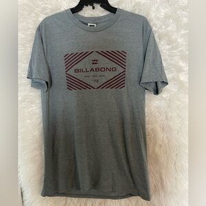 Billabong NWT Men’s Formula 73 Short Sleeve Heathered Grey T-Shirt. Size Large